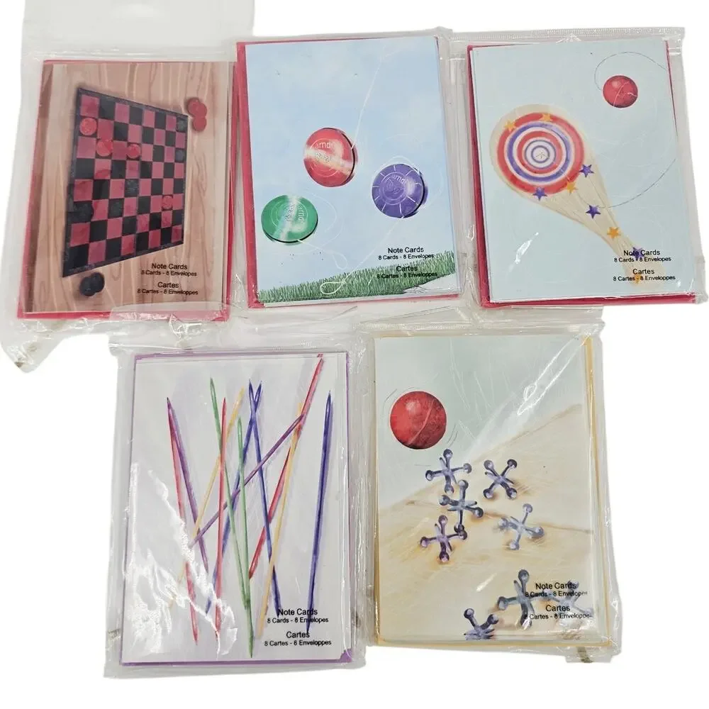 Lot of Studio 33 Vintage games Notecards #8 by Donna Arndt
